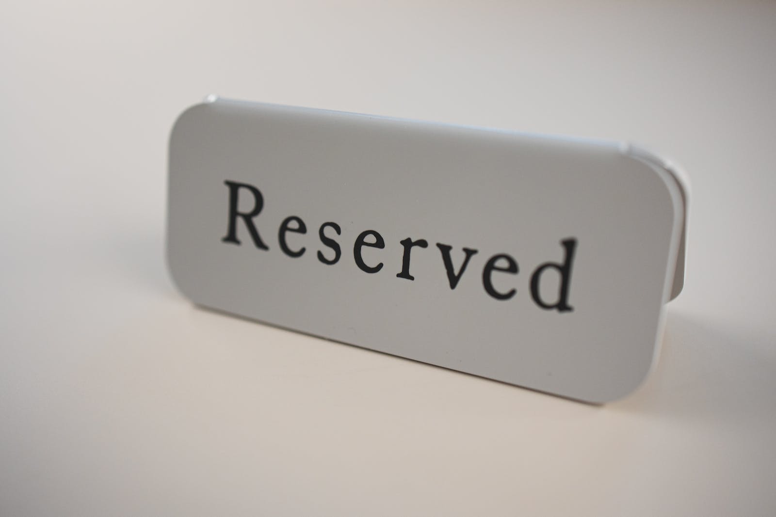 Small signage from restaurants and cafes